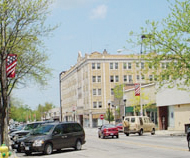 Downtown Waukegan's revitalization plan incorporates historic adaptive re-use.